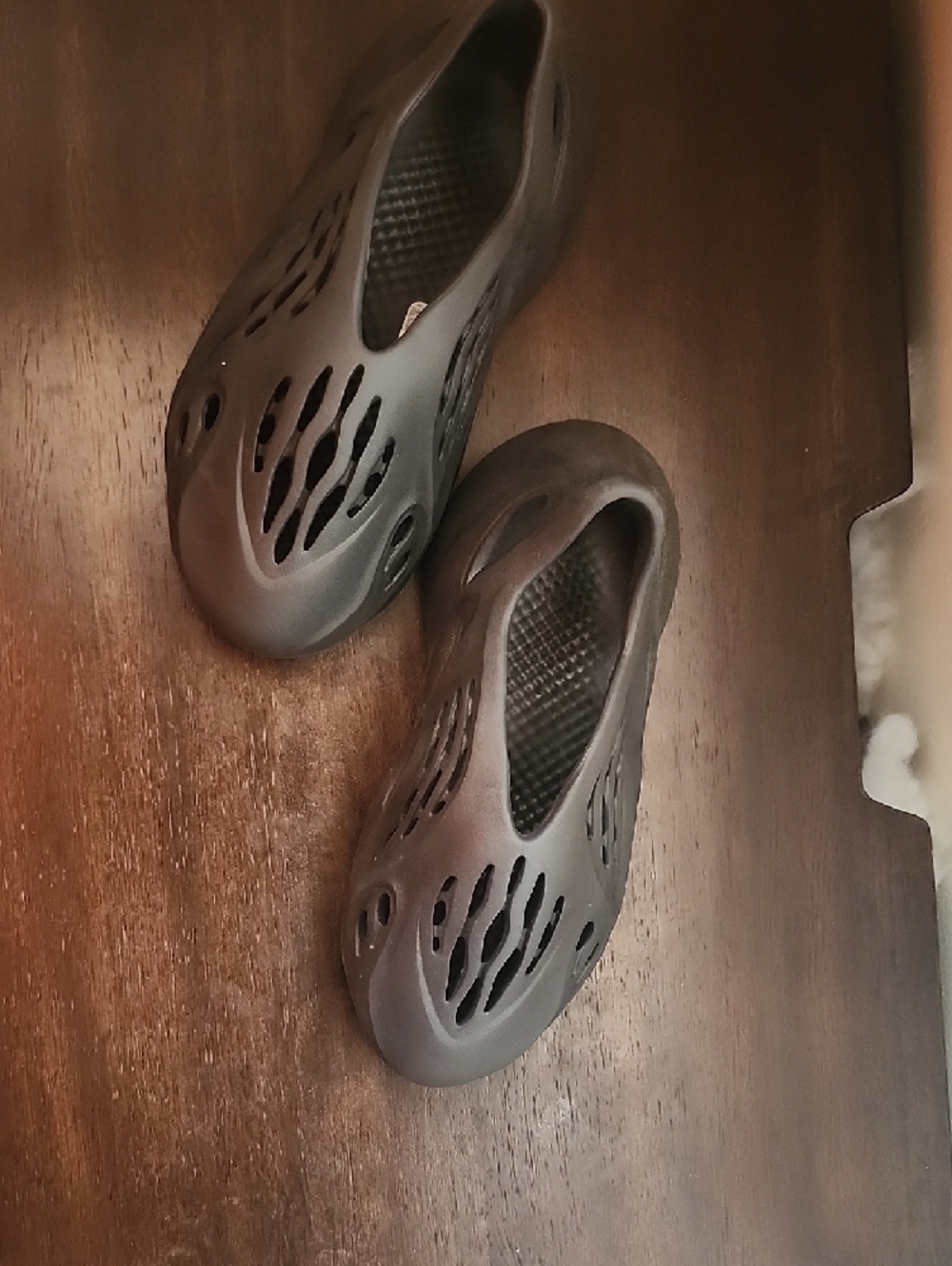 adidas Foam Runner Slip-On Clog in Charcoal Gray - Picture 4 of 4